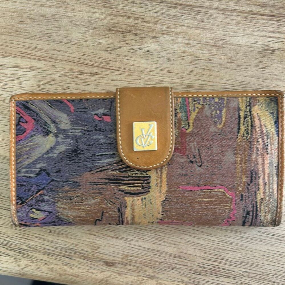 Van Gogh brown leather wallet vintage